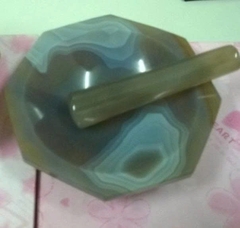 Cối chày mã não phi 12cm