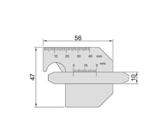 Thước đo mối hàn đa năng Insize 6832-1