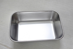 Khay inox viền nhỏ sâu lòng đựng đồ đa năng
