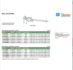 Thước cặp đồng hồ INSIZE 1312-150A