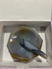 Cối chày mã não phi 9cm
