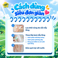 Kem Tẩy Lông Pop Pinkee Nhẹ Dịu, Tẩy Lông Êm Ái - 50g