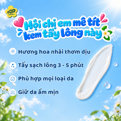 Kem Tẩy Lông Pop Pinkee Nhẹ Dịu, Tẩy Lông Êm Ái - 50g
