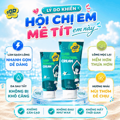 Combo 2 Kem Tẩy Lông Và Serum Dưỡng Mịn Sau Tẩy Lông - Tuýp 100g