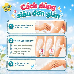 Combo 2 Kem Tẩy Lông Và Serum Dưỡng Mịn Sau Tẩy Lông - Tuýp 100g