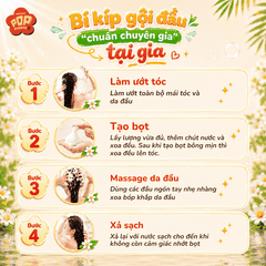 Dầu Gội Thảo Dược Bưởi – Bồ Kết – Làm Sạch Dịu Nhẹ, Nuôi Dưỡng Tóc Chắc Khỏe – 400ml