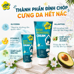 Kem Tẩy Lông Pop Pinkee Nhẹ Dịu, Tẩy Lông Êm Ái - 100g