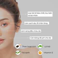 Mặt Nạ Đất Sét Tro Núi Lửa JeJu Ngừa Mụn Sạch Sâu