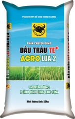 PHÂN BÓN ĐẦU TRÂU TE + AGRO LÚA 2