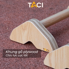 Parallettes - Dụng Cụ Tập Hít Đất, Chống Đẩy Bằng Gỗ Plywood vs Beech Cao Cấp