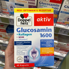 TPCN Glucosamin 1600 + Collagen + MSM + Vitamin C Doppelherz 40 v