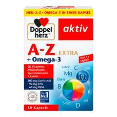 Viên uống Doppelherz AZ Omega 3 Extra 30 viên của Đức