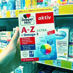 Viên uống Doppelherz AZ Omega 3 Extra 30 viên của Đức