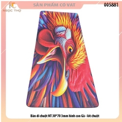 Bàn di chuột NT 30*70 3mm hình con Gà - lót chuột