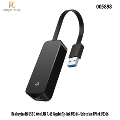 Bộ chuyển đổi USB 3.0 to LAN RJ45 Gigabit TP-Link UE306 – cắm là chạy – chính hãng – full VAT
