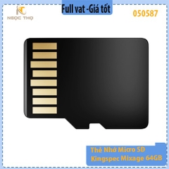 Thẻ Nhớ Micro SDXC Kingspec Mixage 64GB – Chuẩn UHS-I – Tốc Độ 96/55MB/s – Hỗ Trợ Full HD & 4K – Chính Hiệu – Bảo Hành 3