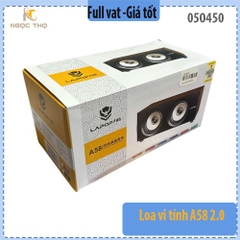 Loa vi tính LAPOP A58 2.0 – USB 5V + Jack 3.5mm – 3W×2 RMS – Âm thanh sống động – Chính hiệu – full vat