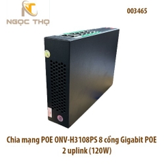 Chia mạng PoE ONV H3108PS – Switch Poe 8 PoE Gigabit + 2 Uplink Gigabit - 120W - Vỏ kim loại – Chính hãng – Full VAT