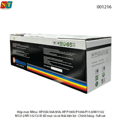 Hộp Mực Mitsuco 35A – Tương Thích HP CB435A/CB436A/CE285A/325 – Dùng Cho HP P1005/P1006/P1102/M1212/M1132 – Có Lỗ Đổ Mực