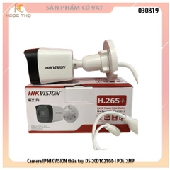Camera IP HIKVISION thân trụ  DS-2CD1021G0-I POE  2MP  - hàng chính hãng - full vat