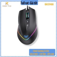 Chuột Gaming Có Dây AULA F805 – LED RGB – DPI 6400 – 7 Nút Macro – Hàng Chính Hãng – Full VAT – BH 24T