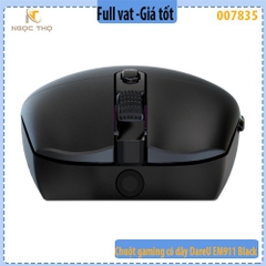 Chuột Gaming Có Dây DareU EM911 Black – 6000 DPI – LED RGB – 6 Nút – Hàng Chính Hãng – Full VAT