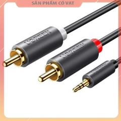 Dây chuyển đổi 3.5mm ra 2RCA (HOA SEN) Dài 1-8m UGREEN AV102