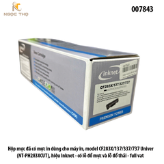 Hộp Mực In inknet HP CF283A / Canon CRG-337 ( 83A / 337 ) – Chính Hiệu – Full VAT – Có Lỗ Đổ Mực và đổ thải