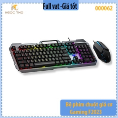 Combo bàn phím và chuột giả cơ AULA F2023 – LED Rainbow – 104 phím + chuột 6 nút – Gaming văn phòng giá tốt - full vat
