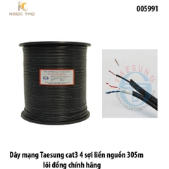 Dây mạng Taesung cat3 4 sợi liền nguồn - lõi đồng chính hãng - không nguyên cuộn - tính giá theo m