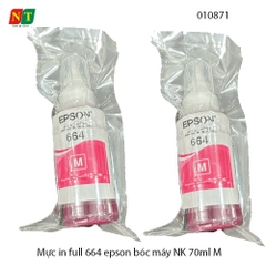 Mực in nhập khẩu 664 – Magenta (M) màu đỏ 70ml – Dùng cho máy in phun Epson L-Series – Hàng nhập khẩu – Full VAT