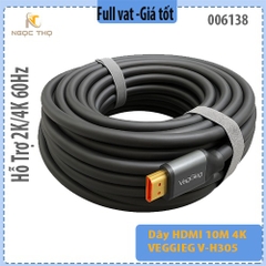 Dây HDMI 10M 4K VEGGIEG V-H305 –  V H305 - Chính hiệu – Full VAT