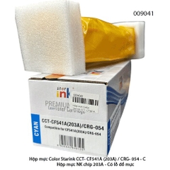 Hộp mực Starink CF541A (203A) / CRG-054C – Cyan – Có chip 203A, lỗ đổ mực – Chính hiệu | Full VAT - Có chíp