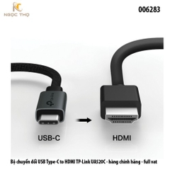 Bộ chuyển đổi USB Type-C sang HDMI TP-Link UA520C – Hỗ trợ 4K@60Hz – Plug & Play – Chính hãng Full VAT
