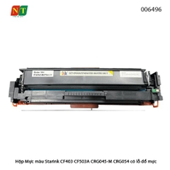 Hộp mực màu Starink CF403A / CF503A / CRG-045M / CRG-054M – Magenta – Chip 202A – Có lỗ đổ mực – Full VAT