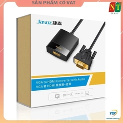 Bộ chuyển đổi VGA To HDMI có chíp sét màu đen dài 25cm JASOZ T-G119 chính hãng