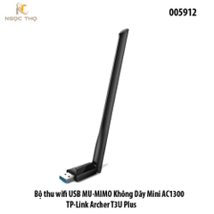 Bộ Usb thu Wi-Fi  TP-Link Archer T3U Plus – AC1300 MU-MIMO – USB 3.0 – Băng Tần Kép 2.4GHz & 5GHz – Chính Hãng Full VAT