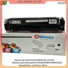 Hộp mực máy in Mitsu laser HP 204A BK ( Đen ) (CF510A) (Dùng cho máy in Color LaserJet Pro M154a/M154NW/M180N/M180fw)- H
