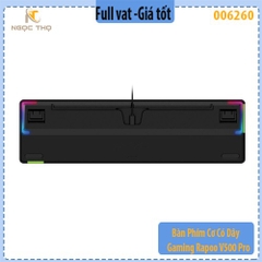 Bàn Phím Cơ Có Dây Gaming Rapoo V500 Pro V2 – Black – Blue Switch – Fullsize 104 Phím – Hàng Chính Hãng - full vat