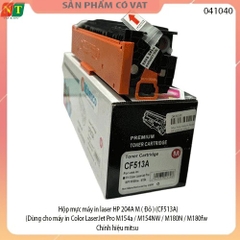 Hộp mực máy in laser Mitsu HP 204A M ( Đỏ ) ( CF513A ) (Dùng cho máy in Color LaserJet Pro M154a/M154NW/M180N/M180fw)