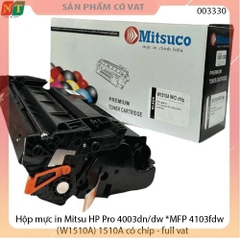 Hộp mực in Mitsu HP Pro 4003dn/dw *MFP 4103fdw (W1510A) 510A có chíp - full vat