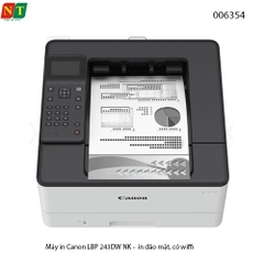 Máy in laser đen trắng Canon LBP243DW nhập khẩu  – A4 / A5, In đảo mặt, USB, WiFi  - full vat