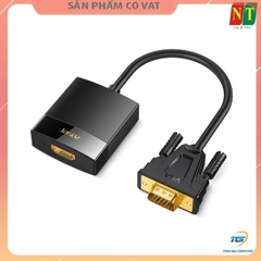Bộ chuyển đổi VGA To HDMI có chíp sét màu đen dài 25cm JASOZ T-G119 chính hãng