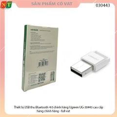 Thiết bị USB thu Bluetooth 4.0 chính hãng Ugreen UG-30443 cao cấp - hàng chính hãng  - full vat