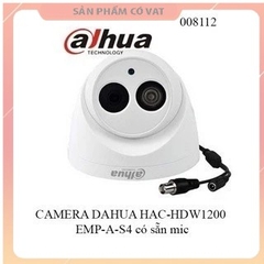 CAMERA DAHUA HAC-HDW1200EMP-A-S5 – 2.0MP – CÓ MIC – HỒNG NGOẠI 50M