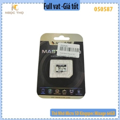 Thẻ Nhớ Micro SDXC Kingspec Mixage 64GB – Chuẩn UHS-I – Tốc Độ 96/55MB/s – Hỗ Trợ Full HD & 4K – Chính Hiệu – Bảo Hành 3