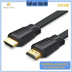 Dây HDMI Ugreen 10108 – 3M – lõi đồng 100% 19+1 – chuẩn HDMI 2.0 – hỗ trợ 4K@60Hz – chính hãng – full VAT