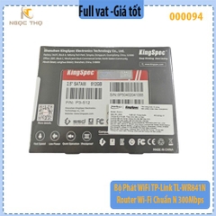 Ổ cứng SSD Kingspec 512GB SATA III 2.5 inch – tốc độ cao – chính hãng – full VAT