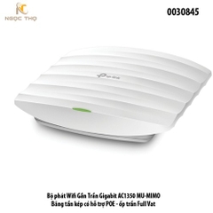 TP-Link Omada TL-EAP225 (AC1350) – Access Point gắn trần • Gigabit PoE • Băng tần kép • Quản lý Cloud – Chính hãng