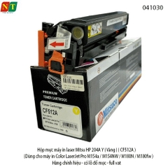 Hộp mực laser Mitsuco HP 204A Y (Vàng) – CF512A – dùng cho M154a / M154nw / M180n / M181fw – Chính hiệu – Full VAT